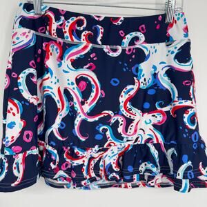 Aryeh Skort Women’s Medium Octopus Print Pickleball Outdoor Active Tennis Golf